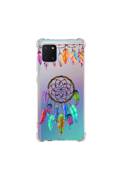 Prinrify Samsung Uyumlu Galaxy Note 10 Lite Nazar Boncuğu 6 Baskılı Şeffaf Köşe Korumalı Antişok Kılıf