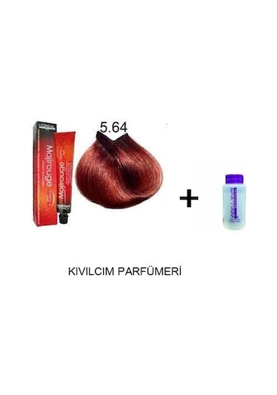 Loreal Majirel 5.64 Açık Kestane Kızıl Bakır Saç Boyası + Oksidan