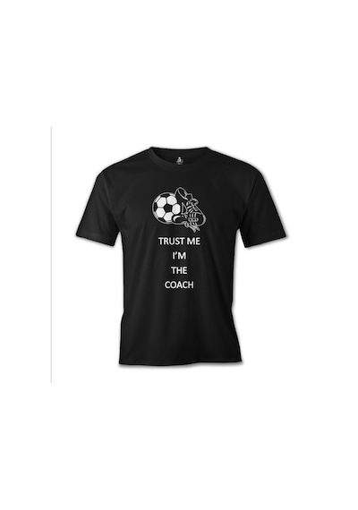 Trust Me I'M The Coach Siyah Erkek Tshirt