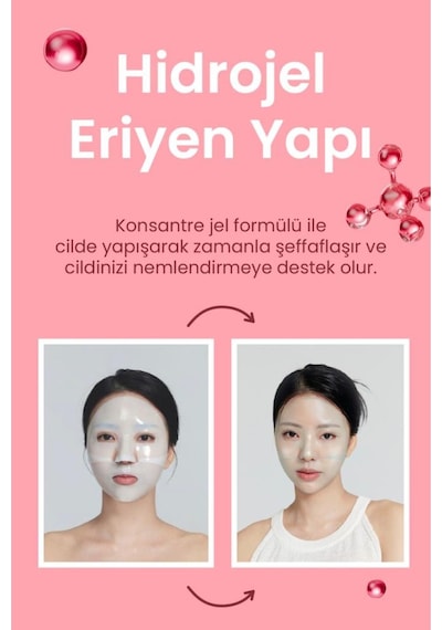 Dermal Kolajen Ve Cica Nemlendirici Rahatlatıcı Eriyen Maske Seti Kore Maske Seti 34 Gr.