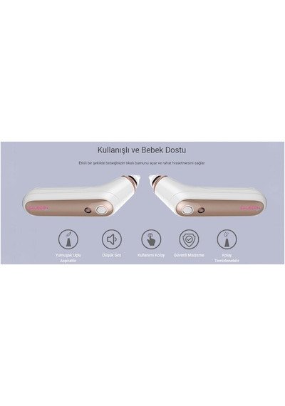 Saubern NA6153 Nasal Elektronik Burun Aspiratörü - Şarjlı Burun Vakum Makinesi