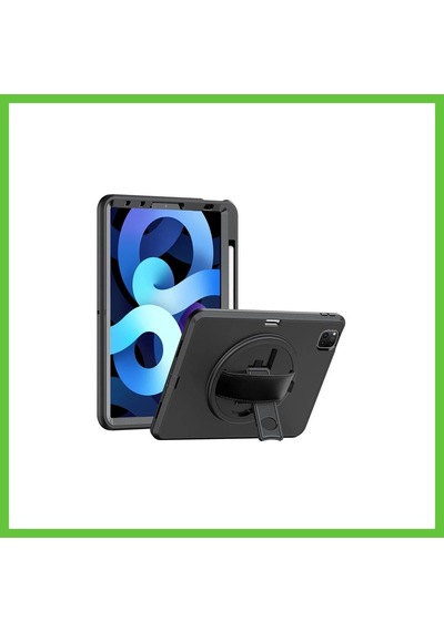Bezos Apple iPad Uyumlu Pro 11 2018 Kılıf Hand Strap Tablet Kılıfı - Siyah Dmc