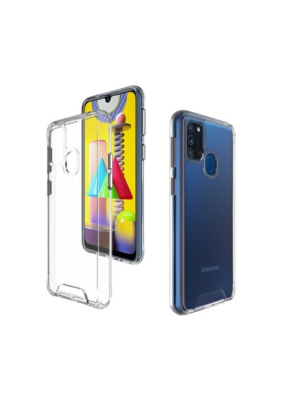 Samsung Uyumlu Galaxy M30s Kılıf Zore Gard Silikon Renksiz