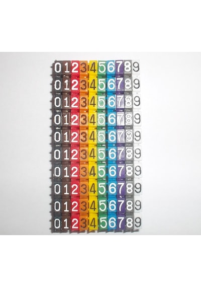 Kablo Numaratörü - Cat. 5 - "0-9" 100 Adet Kablo Numaratörü - Cat. 5 - "0-9" 100 Adet
