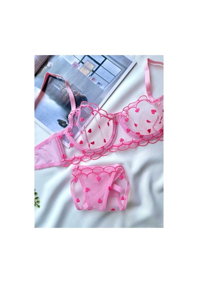 La Linaa Valentina Kadın Pembe Dantelli Tanga Külotlu Sütyen Takım Pembe - 753914042 Pembe La Linaa Valentina Kadın Pembe Dantelli Tanga Külotlu Sütyen Takım Pembe - 753914042 Pembe