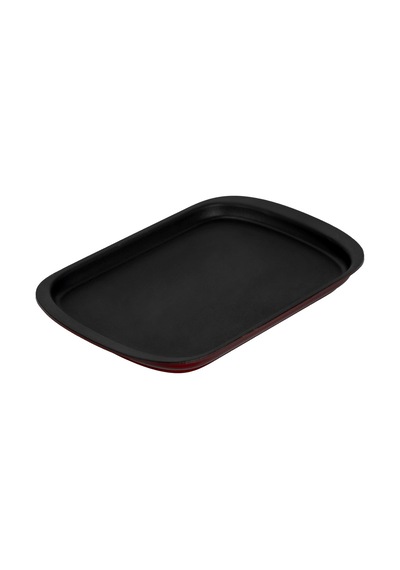 Lava Döküm Dikdörtgen Servis Tabağı Ölçü 32x20cm.-bordo Bordo