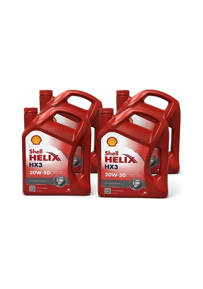 Shell Helix HX3 20W-50 Motor Yağı 4 x 4 L