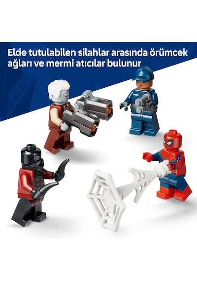 LEGO® ǀ Marvel Örümcek Adam Hapishane Nakliye Aracı Takibi 76349 - 8+ Yaş için 4 Minifigür İçeren Oyuncak Yapım Seti (367 Parça)