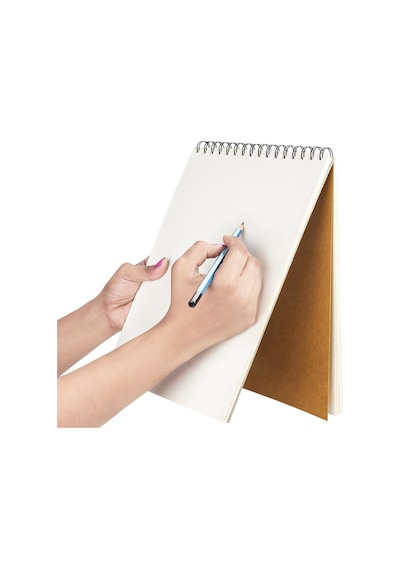 Eskiz Defteri A5 Boyutunda 160 Gr Üstten Telli Karakalem Sketch Book 25 Yaprak - 1 Adet Beyaz