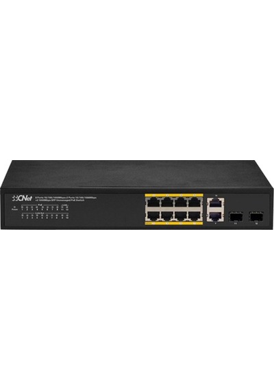 Cnet 8 Port Cgs 8002Gsp 10/100/1000 2X Combo 2X Sfp Poe Switch