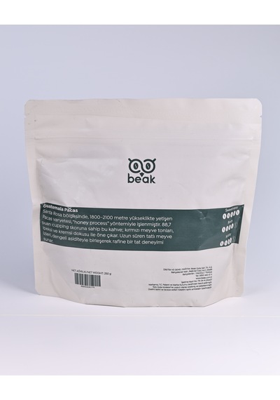 Guatemala Pacas Çekirdek Kahve 250 Gr , %100 Arabica Çekirdek Kahve
