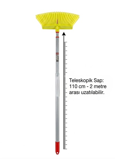 Lüks Oto Fırçası - 2 Metre Uzayan Saplı Suv Ve Büyük Araçlar İçin İdeal