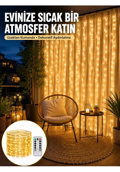 Romantik Ambiyans İçin Uzaktan Kumandalı Günışığı Peri Led Yeni Nesil Belirtilmemiş