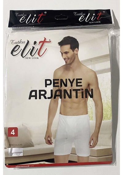 Tutku Elit Erkek Penye Arjantin Paçalı Boxer 1051 - 12 Adet 001