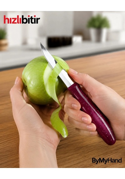 Bymyhand Bordo Meyve Bıçağı 6'lı Set