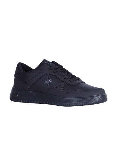 Lutton Prt-4027 Cilt Siyah Erkek Sneaker Ayakkabı Siyah