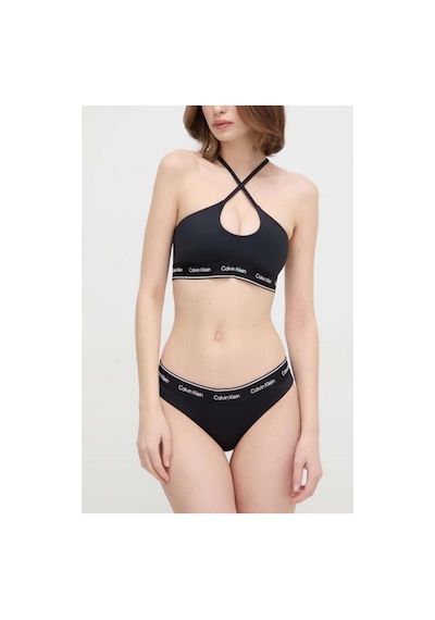 Calvin Klein Halter Bralette, Beh Siyah Kadın Bikini Üstü