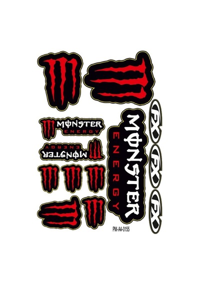 Monster Sponsor Tasarım A4 Çoklu Sticker Seti Diğer