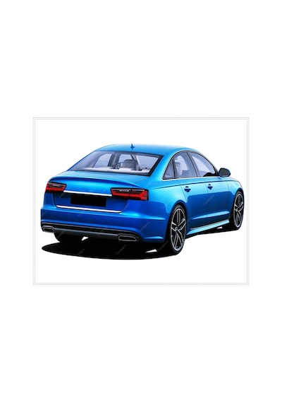 Audi A6 Krom Bagaj Alt Çıtası 2010-2018 Arası Paslanmaz Çelik