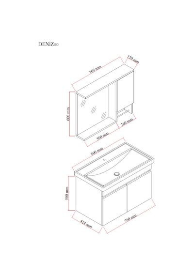 Karen Banyo Deniz Banyo Dolabı Seti, 80 Cm Beyaz, Lavabo Dahil, Lavabolu Beyaz Karen Banyo Deniz Banyo Dolabı Seti, 80 Cm Beyaz, Lavabo Dahil, Lavabolu Beyaz