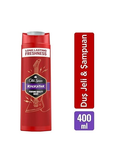 Rockstar Erkek Duş Jeli Ve Şampuan 400 Ml Açık Mavi