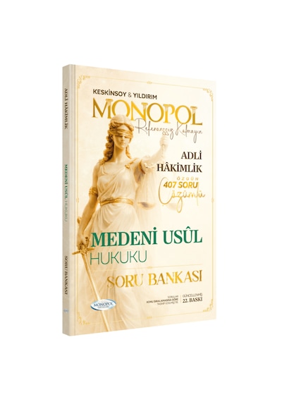 Hakimlik Medeni Usul Hukuku Soru Bankası 22. Baskı Monopol Yayınları
