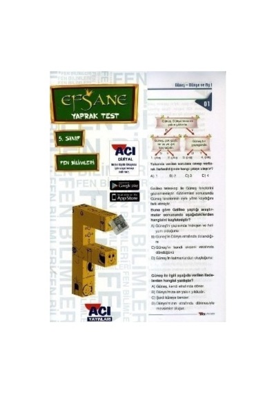 5.Sınıf Fen Bilimleri Yaprak Test Açı Yayın