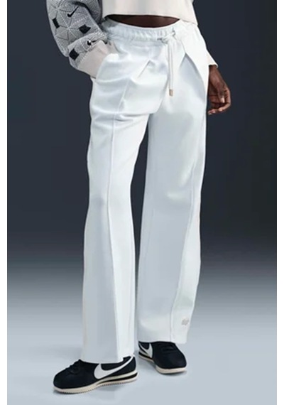 Nike Naomi Osaka High Waisted Loose Knit Trousers Bol Kesim Kadın Eşofman Altı Krem