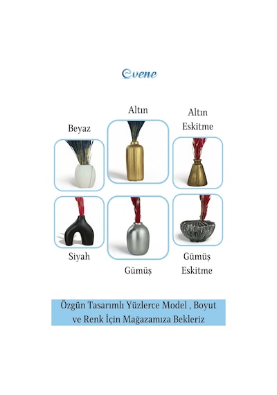 Vazo Küçük Vazo Masa Üstü Vazo Ev Dekorasyon Vazo Model 7 Altın Altın