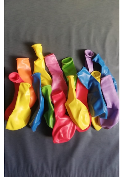 9a Balon Renkli 10'lu Atom Balon Klasik Balon 10 Adet Karışık Renkli