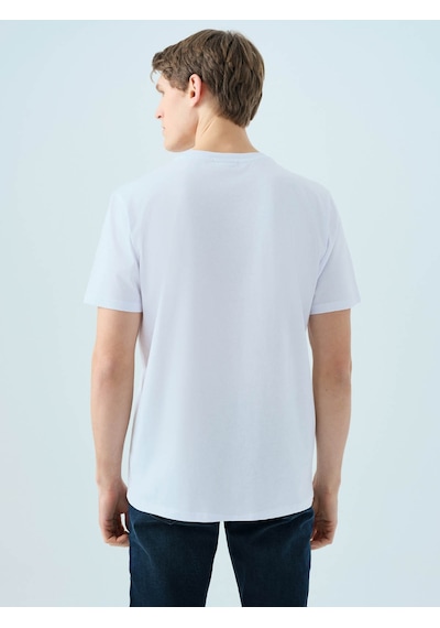Loft Regular Fit Beyaz Erkek T-shirt Lf2038460 Beyaz