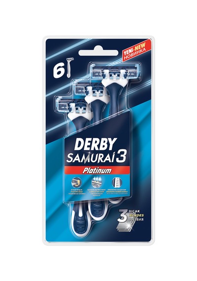 Derby Samurai Platinum 3 Blister 6'lı 4'li Avantaj Paketi Mıchu