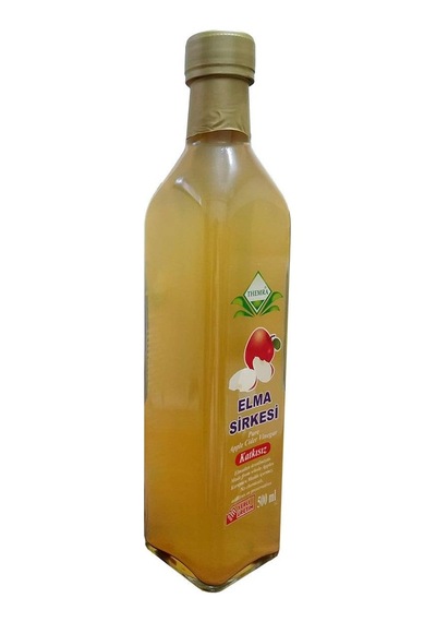 Elma Sirkesi 500 Ml Koruyucusuz Katkısız Doğal Fermente