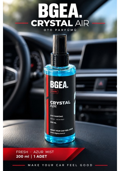 Bgea Crystal Air Oto Parfümü Fresh Azur Mist Sprey 200 Ml Bgayk188