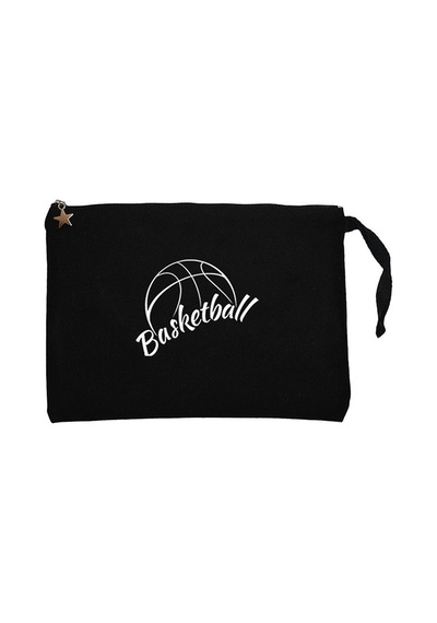 Basketball Season Siyah Clutch Astarlı Cüzdan / El Çantası Siyah