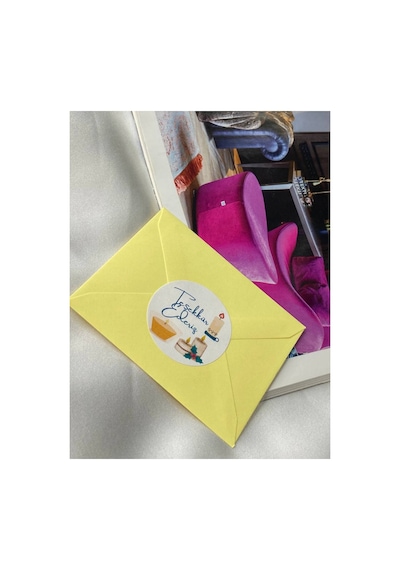 Mum Baskılı Teşekkür Ederiz Etiketi Yuvarlak Mat Sticker 4 Cm 90 Adet Çok Renkli