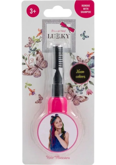 Lukky Saç Maskarası Neon Pembe