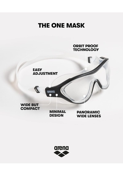 The One Mask Unisex Yüzücü Gözlüğü Çok Renkli