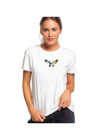 Supernatural Castiel Baskılı Beyaz Kadın Tshirt