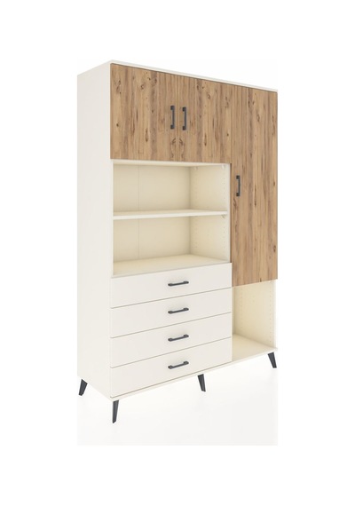 Hyperion Dolap 8 Raflı 4 Çekmeceli 3 Kapaklı 132x44x195 Aytaş... Aytaşı
