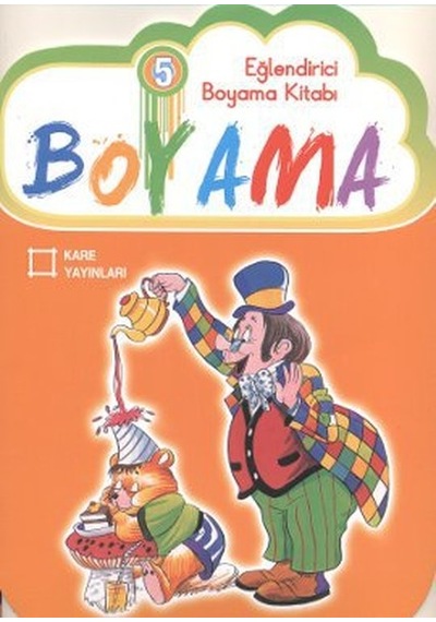 Eğlendirici Boyama Kitabı 5- Kare Yayınları