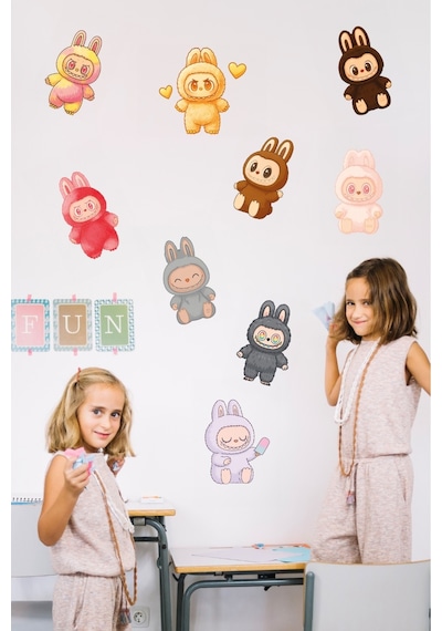 Sevimli Bebekler Çocuk Odası Sticker