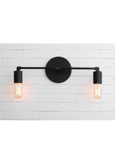 Riolight İkili Metal Duvar Aplik Siyah