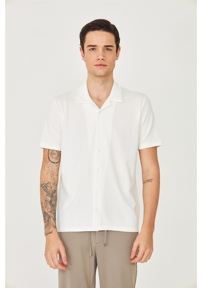 White Stone Beyaz Gömlek T-shirt