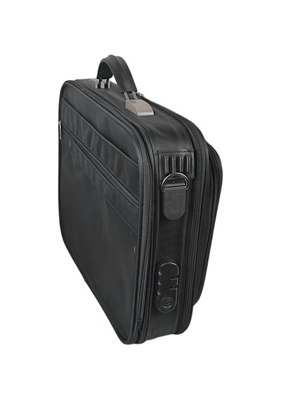 Unisex 15.6" Siyah Çelik Kasalı Laptop Evrak Bilgisayar Çantası