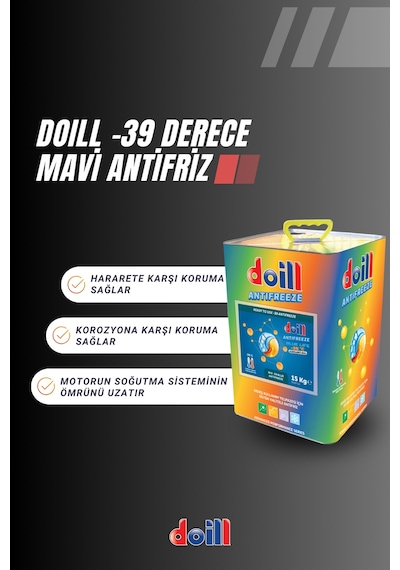 Doill -39 / -40 Derece Hazır Karışım 15 Kilogram Mavi Antifriz - G11