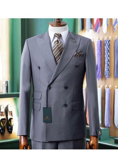 İlayda Emir Slim Fit, Kırlangıç Yaka, 6 Drop, Erkek Takım Elbise Düğün Nişan Damatlık Kombin Gri İlayda Emir Slim Fit, Kırlangıç Yaka, 6 Drop, Erkek Takım Elbise Düğün Nişan Damatlık Kombin Gri