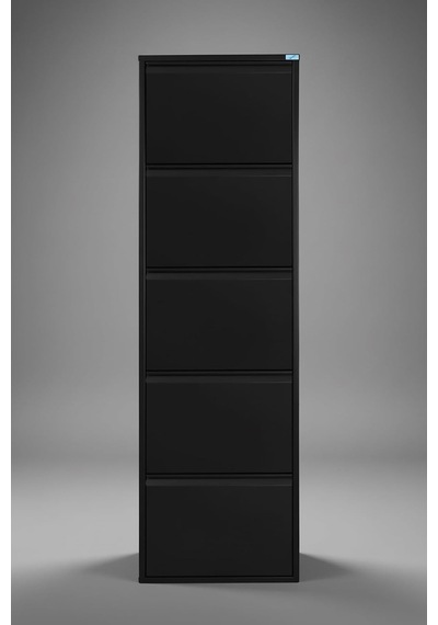 Metal Ayakkabılık 5'li Model Siyah, Lc08-msr50-5 Çok Renkli