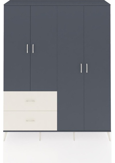 Hyperion Gardrop 4 Raflı 2 Çekmeceli 2 Askılı 176x44x221 Antrasit-antrasit/aytaşı Antrasit/aytaşı Hyperion Gardrop 4 Raflı 2 Çekmeceli 2 Askılı 176x44x221 Antrasit-antrasit/aytaşı Antrasit/aytaşı