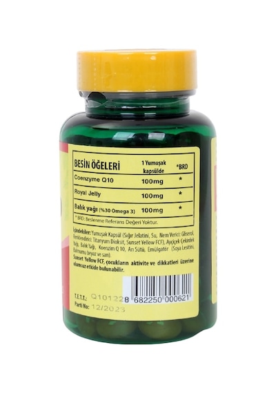 Trunature Coenzyme Q10 Royal Jelly Omega 3 100 Softgel Koenzim